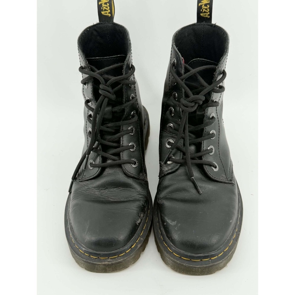Dr. Martens Luana Women Size 8 Black Classic Outdoor Leather Lace Up Boots AW004